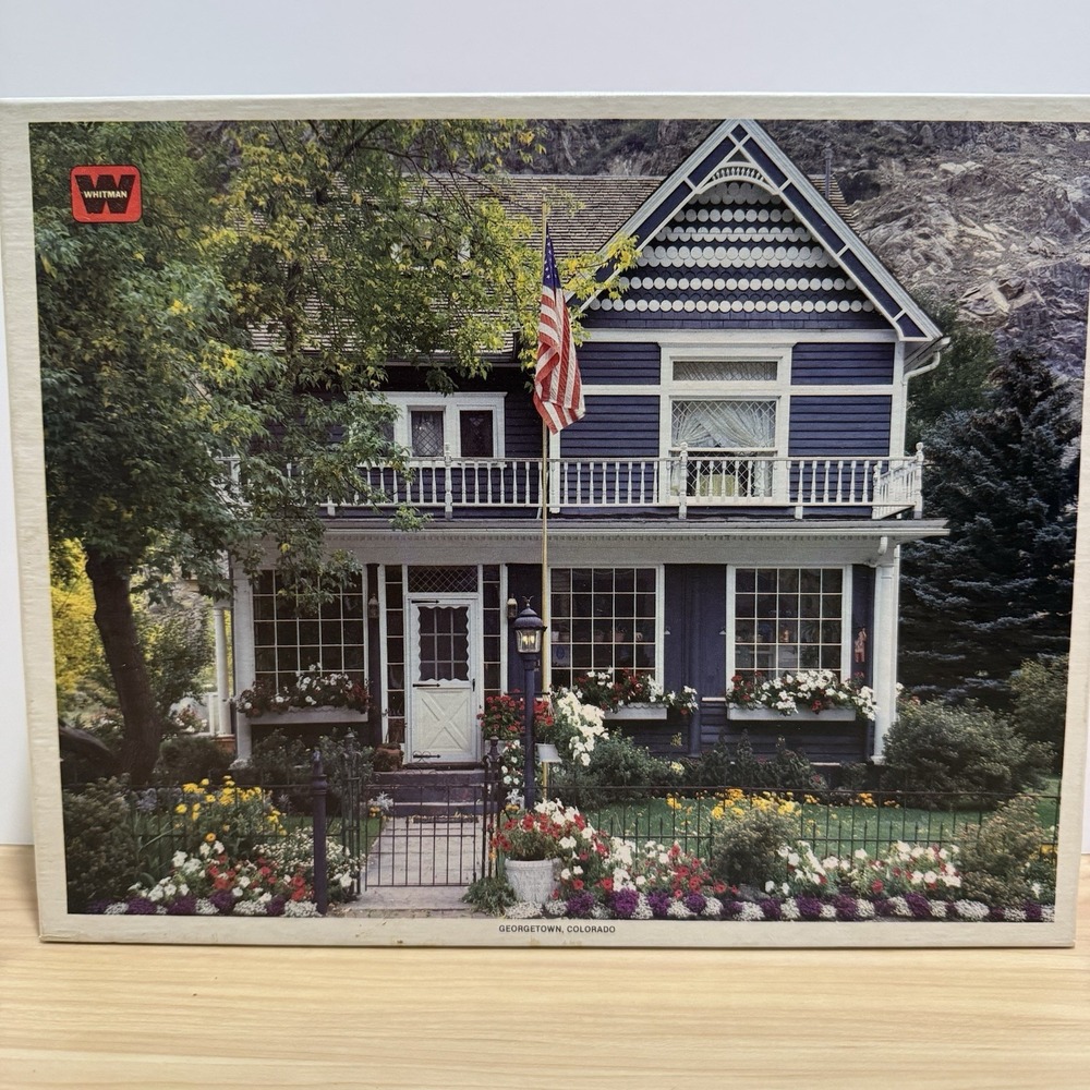 Whitman 600 Piece Puzzle Georgetown, Colorado 4648-24 Made In Wisconsin 16"x20"